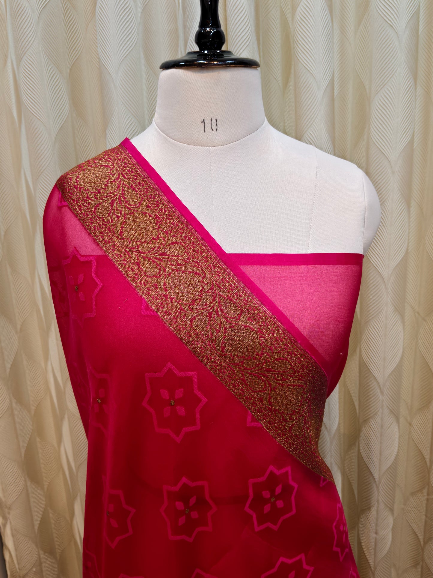 PURE KORA/ORGANZA BANARASI HANDLOOM SAREE