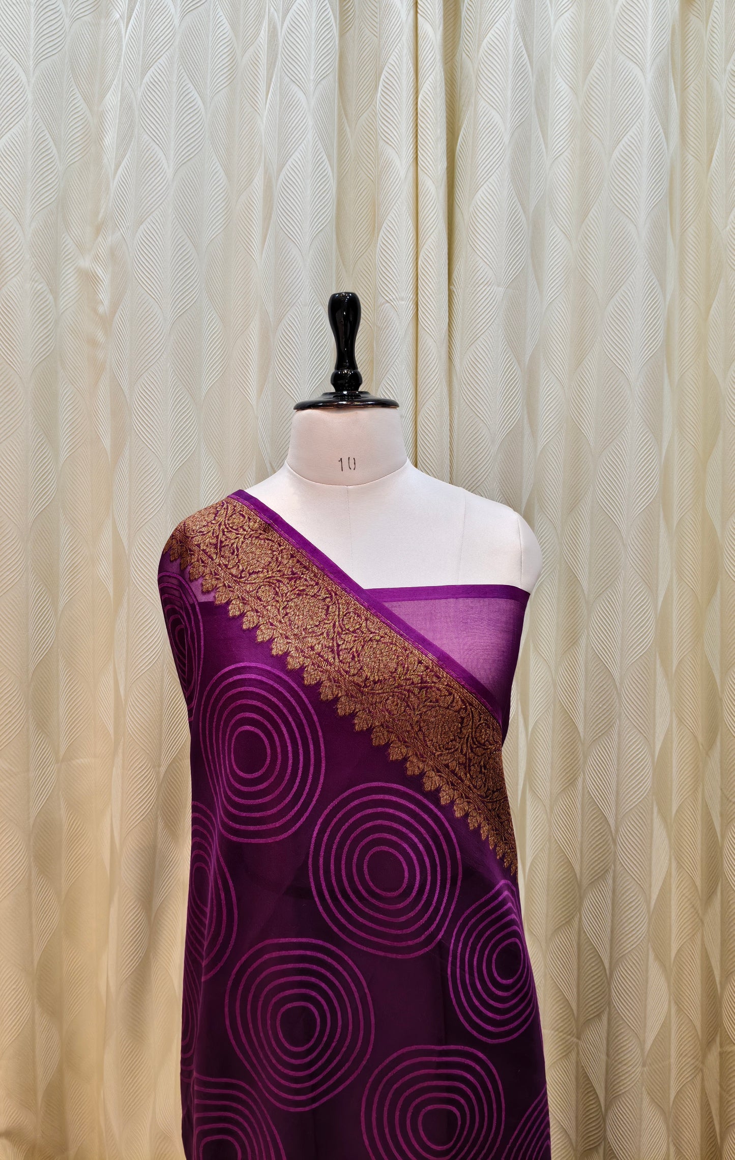 PURE KORA/ORGANZA BANARASI HANDLOOM SAREE