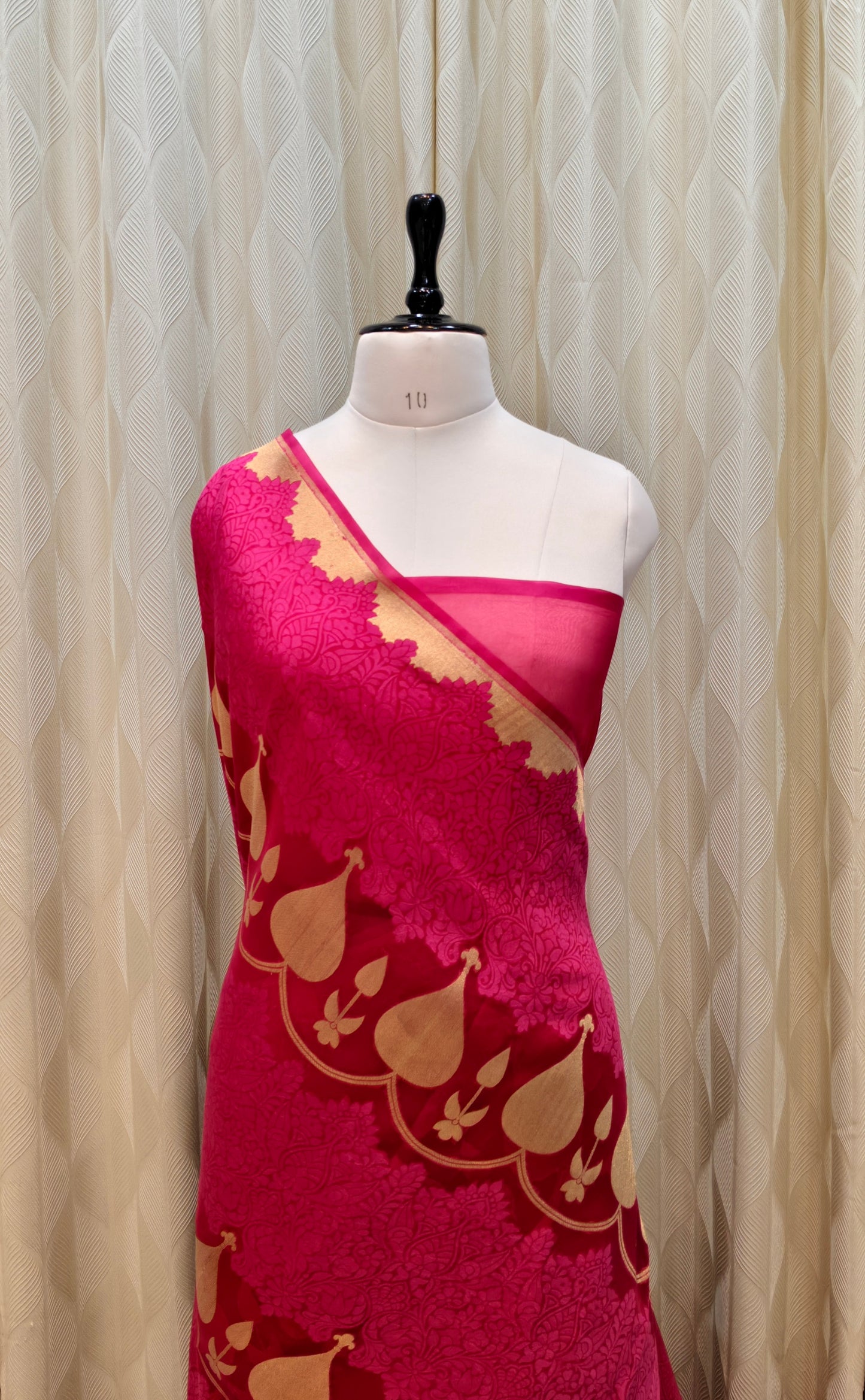 PURE KORA/ORGANZA BANARASI HANDLOOM SAREE